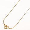 Secondhand Christian Dior Logo Heart Pendant Necklace