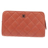 Secondhand Chanel Classic Double Pocket Zip Pouch Quilted
