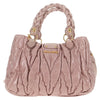 Miu Miu Coffer Convertible Satchel Matelasse Leather