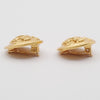 Chanel Vintage CC Round Button Clip-On Earrings Metal