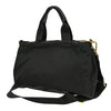 Secondhand Prada Zip Convertible Shopping Tote Tessuto with Saffiano