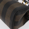 Fendi Vintage Pequin Convertible Boston Bag Coated Canvas