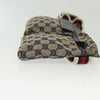 Gucci Vintage Double Belt Bag GG Canvas with Leather
