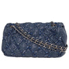 Chanel Tweed On Stitch Flap Bag Quilted Nylon