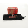 Secondhand Chanel Classic Vanity Case with Chain Striped Raffia and Jute