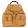 Gucci Vintage Bamboo Backpack Leather
