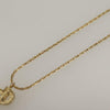 Secondhand Christian Dior CD Pendant Necklace Gold-plated