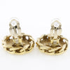 Secondhand Chanel Vintage Round CC Clip-On Earring