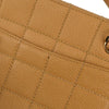 Chanel Vintage Chocolate Bar Zip Around Tote Quilted Calfskin