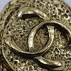 Secondhand Chanel Vintage Round CC Clip-On Earrings