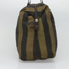 Fendi Vintage Logo Pequin Weekender Bag Canvas