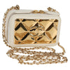 Chanel CC Zip Around Clutch with Chain Quilted Metal and Lambskin
