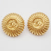 Secondhand Chanel Vintage CC Round Clip-On Earrings