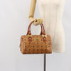 Secondhand MCM Visetos logogramme Handbag Canvas and
