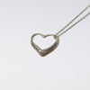 Tiffany & Co. Elsa Peretti Open Heart Pendant Necklace Sterling Silver