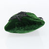Secondhand Prada Beads Pouch Green Velvet Accessories