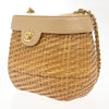 Chanel Vintage CC Basket Bag Wicker and Leather