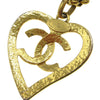 Secondhand Chanel CC Heart Pendant Necklace