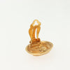Chanel Vintage CC Round Clip-On Earrings Metal