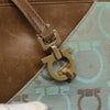 Salvatore Ferragamo Gancini Shoulder Bag Canvas