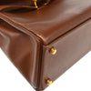 Hermes Kelly Handbag Brown Courchevel with Gold Hardware