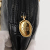 Christian Dior Vintage CD Chain  Shoulder Bag Leather