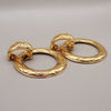 Secondhand Chanel Vintage Cut-Out Logo Ring Drop Clip-On Earrings
