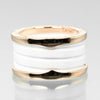Secondhand Bvlgari B.Zero1 Four Band Ring 18K Rose Gold and Ceramic