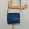 Secondhand Celine Circle logo Blue Leather Bags