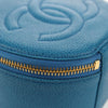 Chanel Vintage Timeless Round Jewelry Case Caviar