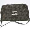 Fendi Vintage Pocket Shoulder Bag Zucca Canvas