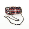 Chanel Charms Classic Single Flap Bag Braided Quilted Tweed