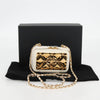 Chanel CC Zip Around Clutch with Chain Quilted Metal and Lambskin
