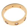 Cartier Love Wedding Band 8 Diamonds Ring 18K Rose Gold with Diamonds