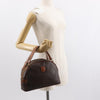 Celine Vintage Macadam Handbag Canvas and Leather
