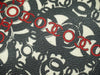 Secondhand Chanel Optic Coco Tote Printed Coated Canvas with Caviar