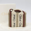 Chloe Woody Tote Canvas with Leather