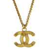 Secondhand Chanel Vintage CC Pendent Necklace Plated