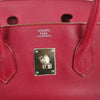Hermes Birkin Handbag Purple Swift with Palladium Hardware