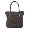Fendi Vintage Open Tote Zucca Canvas with Leather