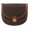 Celine Vintage Macadam Shoulder Bag Canvas and Leather