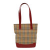 Secondhand Burberry Nova Check Tote Nylon and