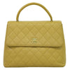 Secondhand Chanel Coco Top Handle Bag Quilted Caviar