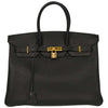 Hermes Birkin Handbag Black Togo with Gold Hardware