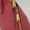 Secondhand Miu Miu Convertible Madras Side Zip Satchel Grainy