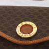 Secondhand Celine Vintage Macadam Circle Logo Shoulder Bag Canvas and