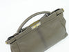 Secondhand Fendi Peekaboo Bag Gray Leather Bags