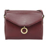 Secondhand Celine Circle logo Burgundy Leather Bags