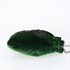Secondhand Prada Beads Pouch Green Velvet Accessories