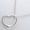 Tiffany & Co. Elsa Peretti Open Heart Pendant Necklace Sterling Silver
